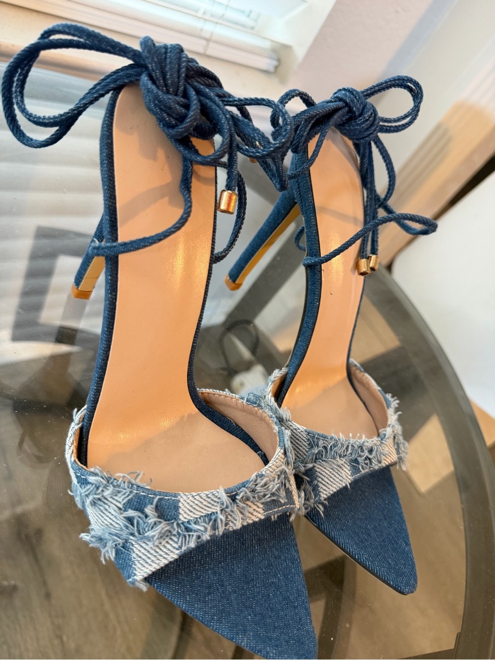 Denim Heels